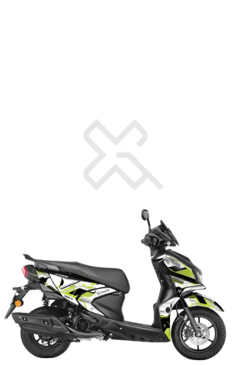 NKH Edition Full Body Sticker Compatible with Ray ZR 125 | Made in Premium Matte Vinyl with FPF (Fade Protection Film), Waterproof, Precut Sticker, Pack of 1 Compatible with Both Side